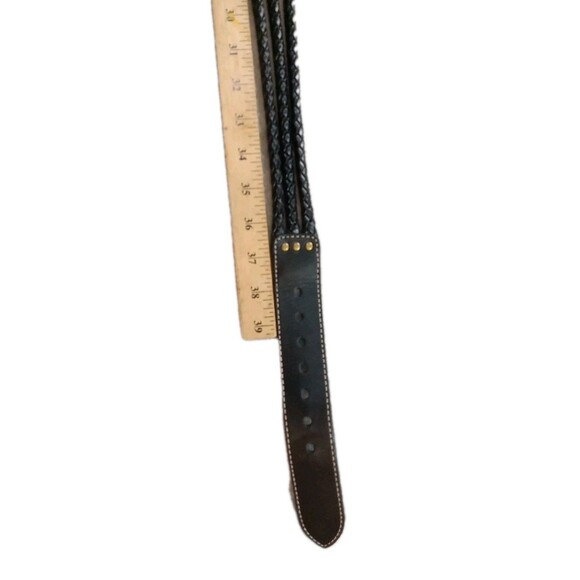 Ariat Belt men\'s  Size 38/95 Black Full Grain Leather Triple Braided 1512120313 main image 9